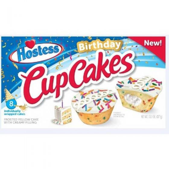 Hostess Birthday Cup Cakes 8er (8 single Cakes) 371g