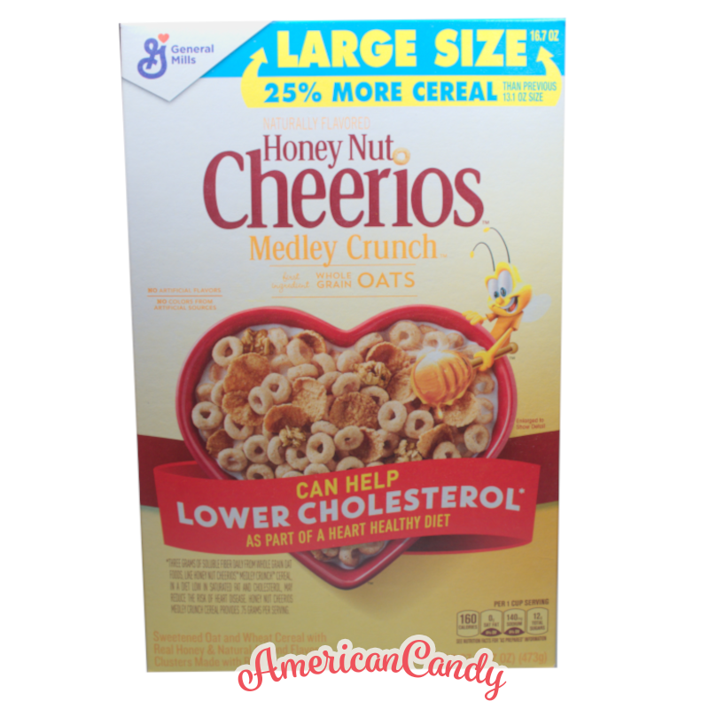 Honey Nut Cheerios Medley Crunch Cereals 473g Americancandy Onlineshop